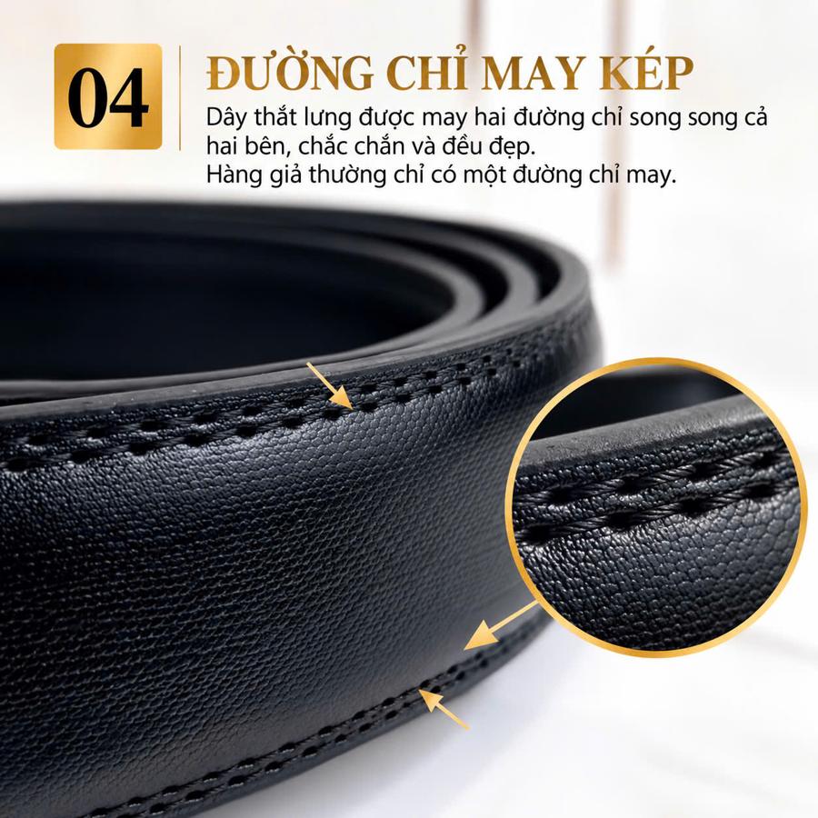Điểm 4: đường chỉ may kép